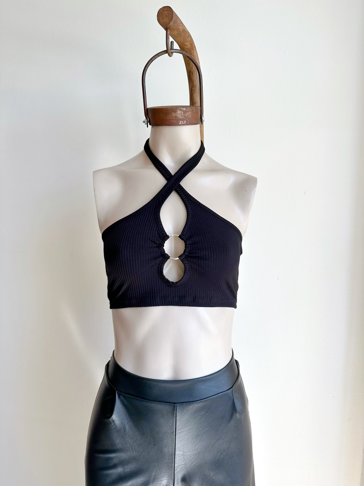 Top morley cuello cruzado aro