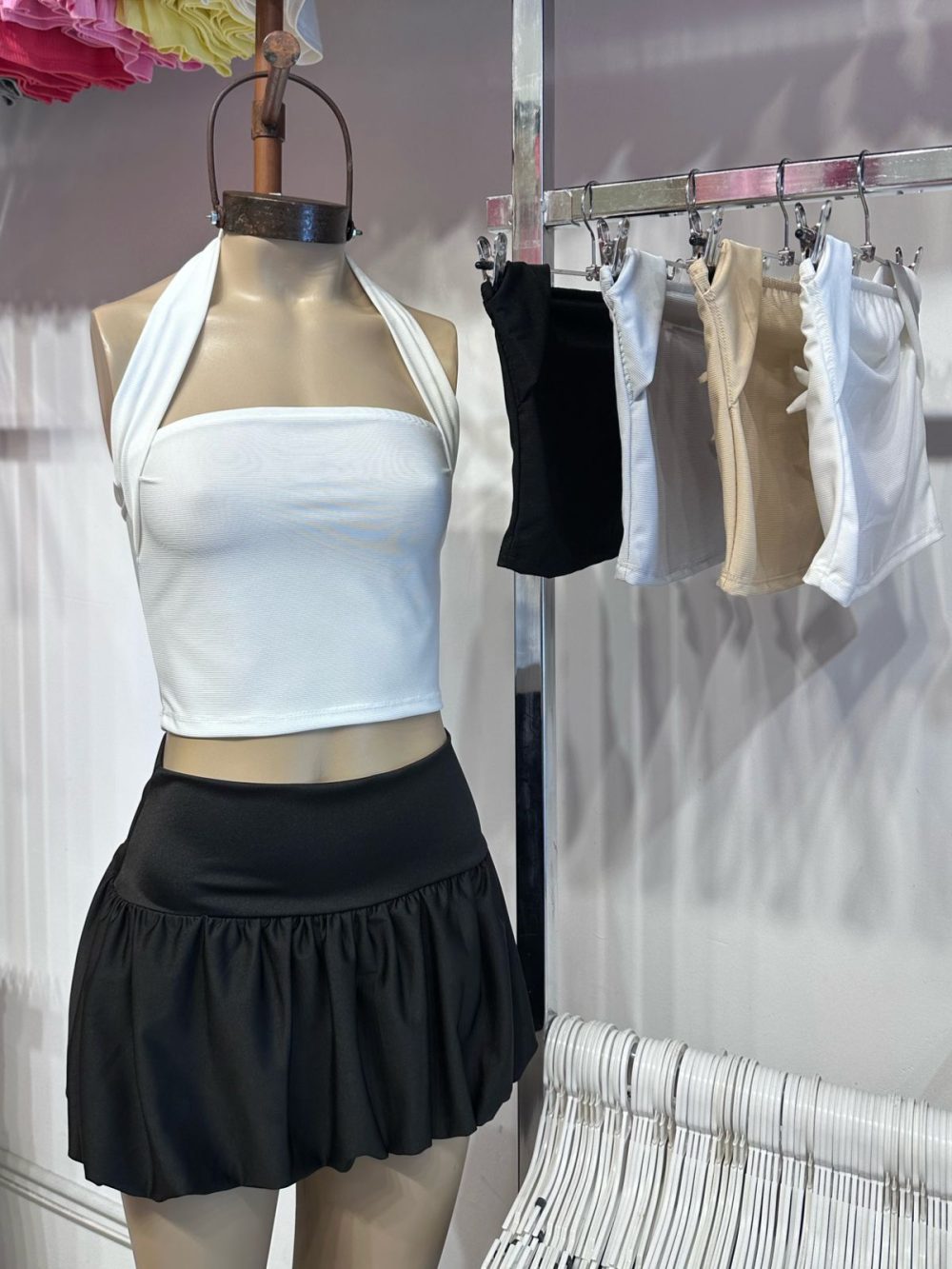 Top micromorley cuello atado - Imagen 6