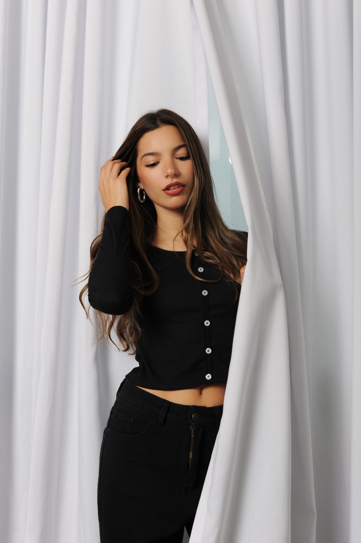 Remera morley capri botones