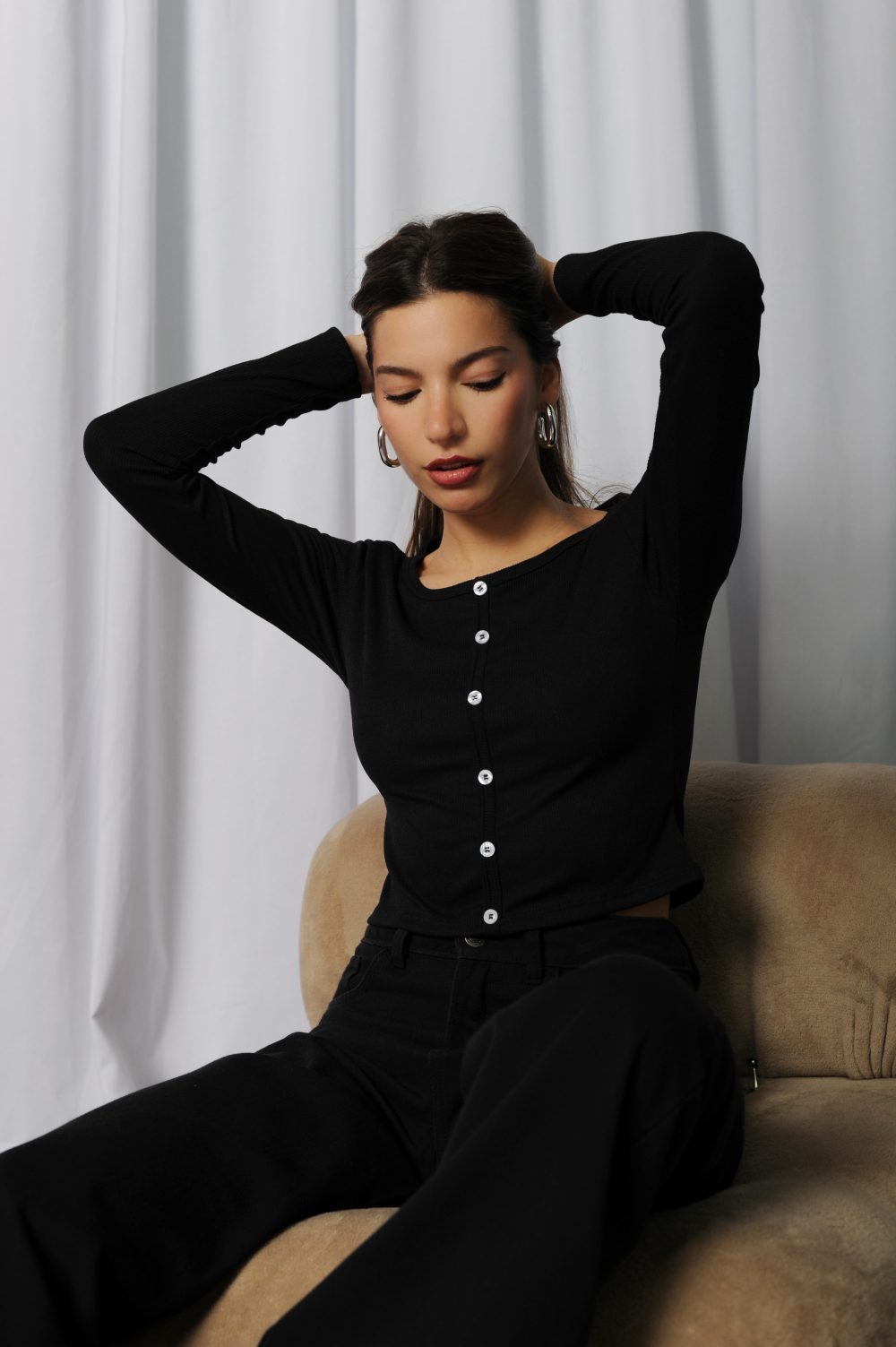 Remera morley capri botones - Imagen 3